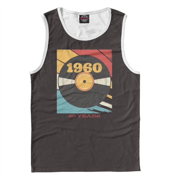 Майка для мальчика с изображением Retro vynil цвета Белый