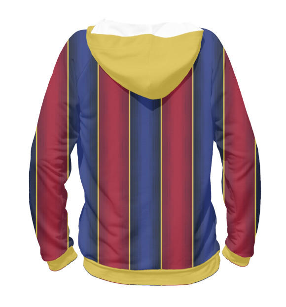 Женское худи с изображением Barcelona 2020/2021 Home цвета Белый