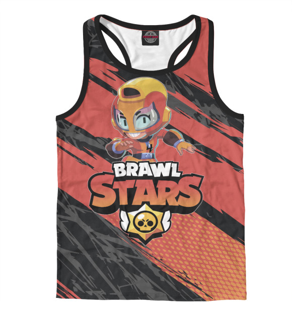 Мужская майка-борцовка с изображением Max цвета Белый