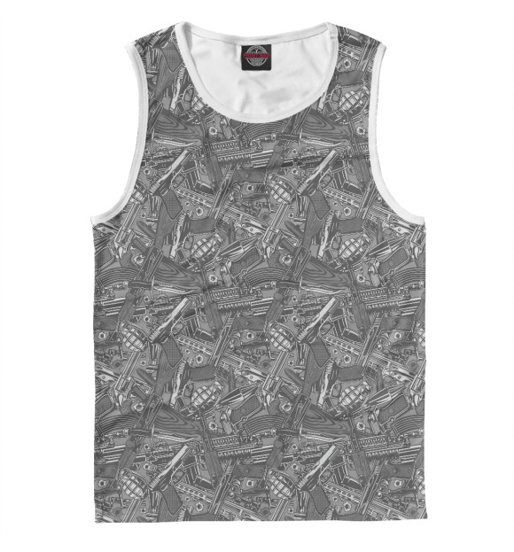 Майка для мальчика с изображением Бандит цвета Белый