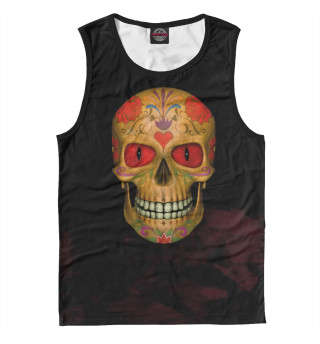 Мужская майка Red Eyed Sugar Skull Zombi