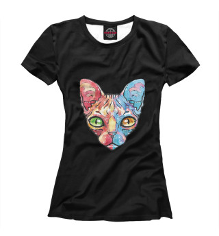 Женская футболка Египетский кот