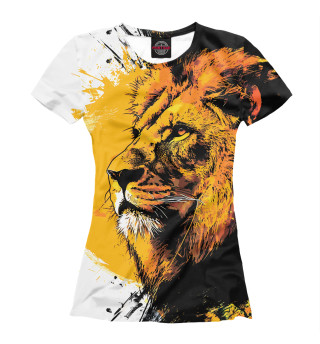 Женская футболка Гордый африканский лев
