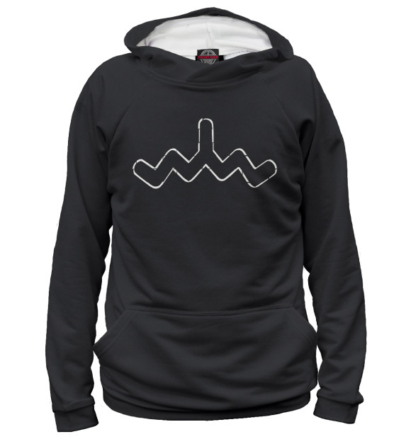 Мужское худи с изображением Скриптонит цвета Белый