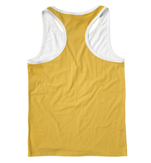 Мужская майка-борцовка с изображением Безумный мурлок цвета Белый