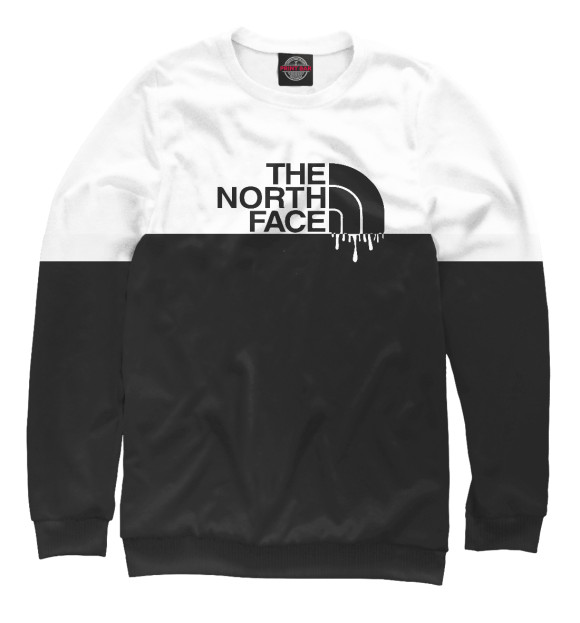 Свитшот для девочек с изображением The North Face цвета Белый