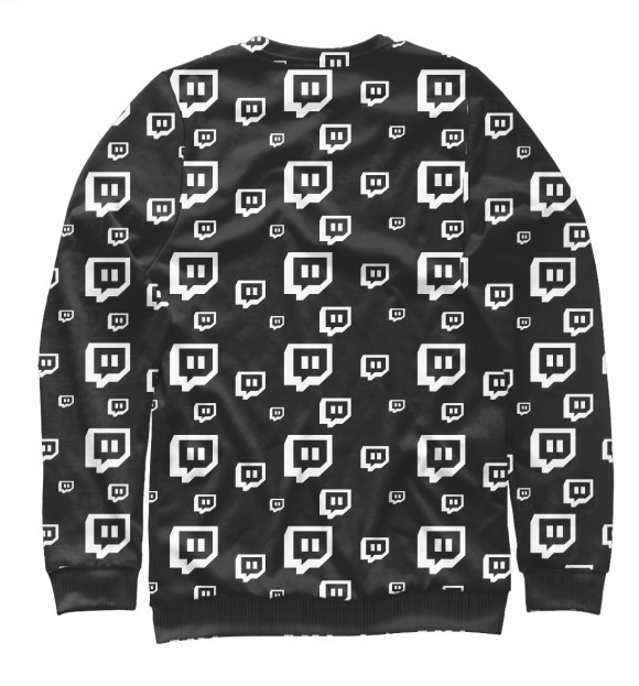 Свитшот для мальчиков с изображением Twitch цвета Белый