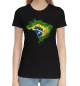 Женская хлопковая футболка Brasil