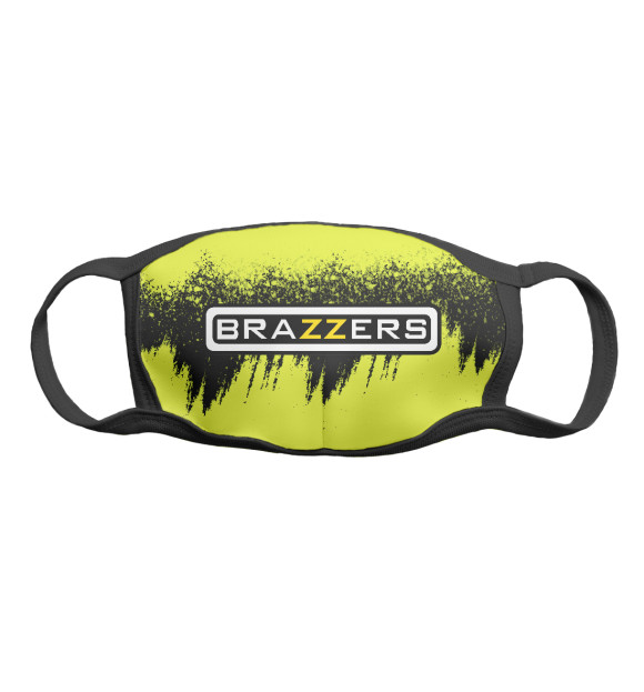 Маска тканевая с изображением Brazzers | Браззерс цвета Белый