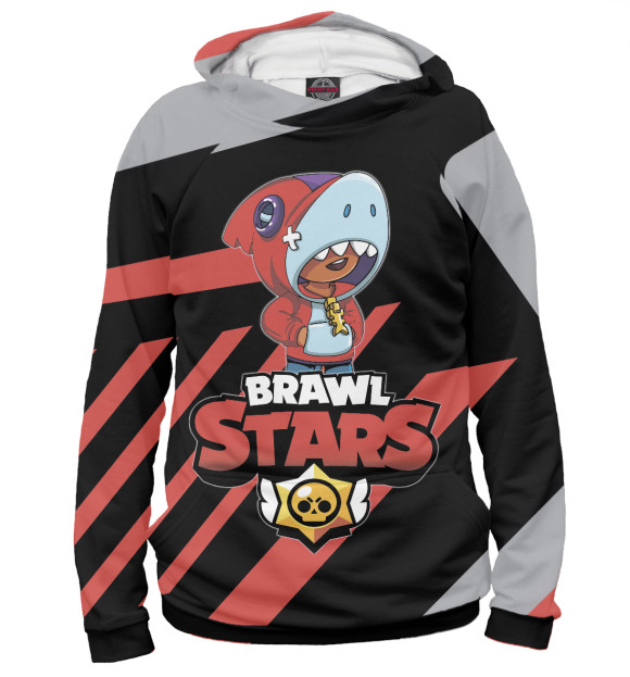 Женское худи с изображением Brawl Stars цвета Белый