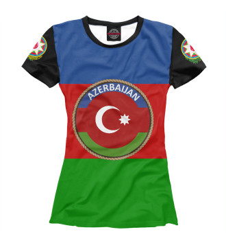 Женская Футболка Азербайджан