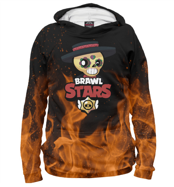 Женское худи с изображением Brawl Stars - Poko цвета Белый