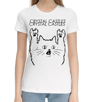 Хлопковая футболка для девочек Crystal Castles - Rock Cat