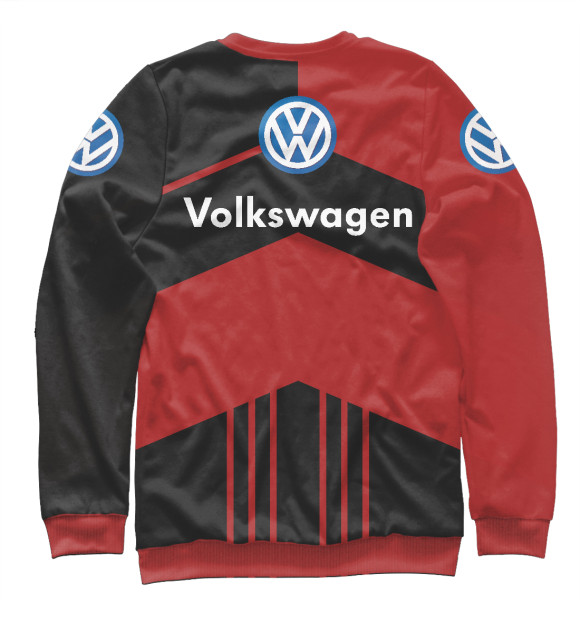 Свитшот для девочек с изображением Volkswagen цвета Белый