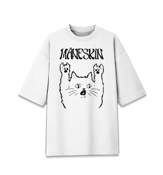 Мужская футболка оверсайз Maneskin - Rock Cat