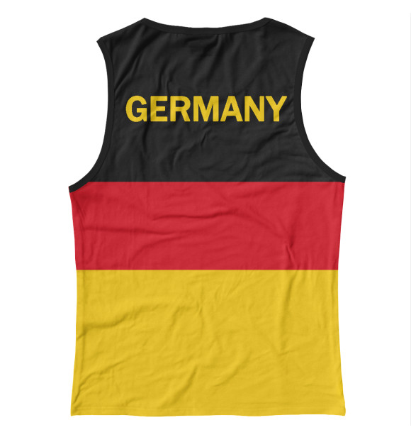 Майка для девочки с изображением GERMANY цвета Белый