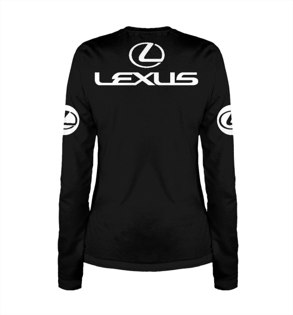 Женский лонгслив с изображением Lexus цвета Белый