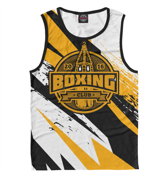 Майка для мальчика с изображением Boxing Club цвета Белый