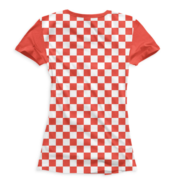 Футболка для девочек с изображением Сборная Хорватии цвета Белый