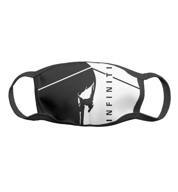 Маска тканевая с изображением Infiniti цвета Белый