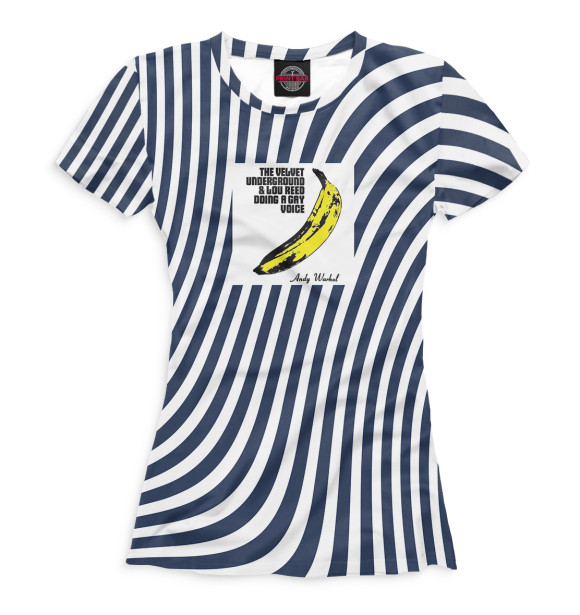 Женская футболка с изображением The Velvet Underground and Nico - The Velvet Underground цвета Белый