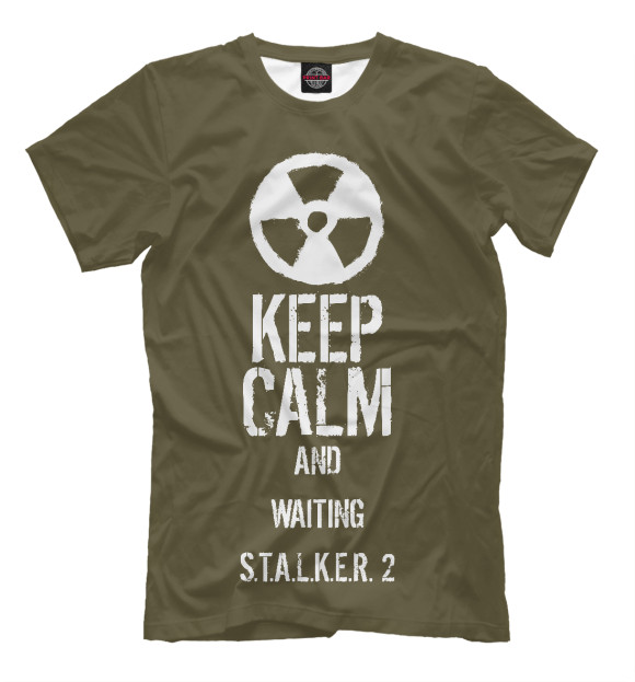 Футболка для мальчиков с изображением Keep calm.. цвета Белый