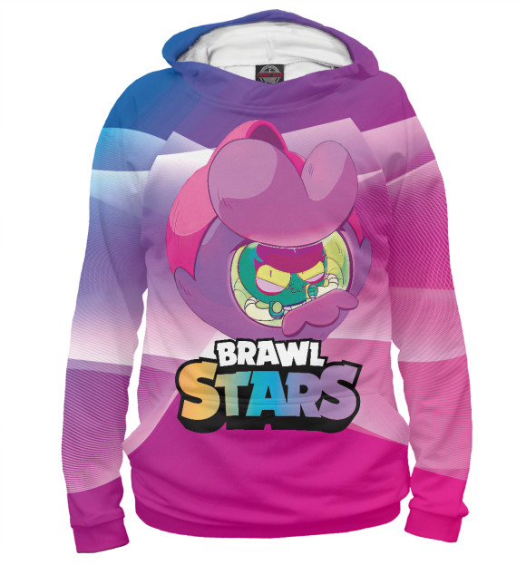 Женское худи с изображением BrawlStars Eve Ева цвета Белый