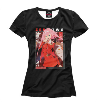 Женская футболка Милый во Франксе. Zero Two