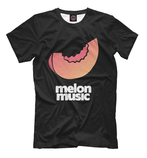 Мужская футболка с изображением Melon Music цвета Белый