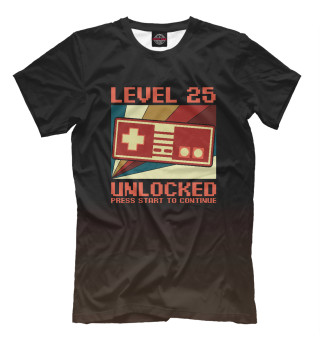 Мужская футболка LEVEL 25 UNLOCKED