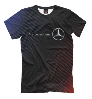 Мужская футболка Mercedes | Карбон