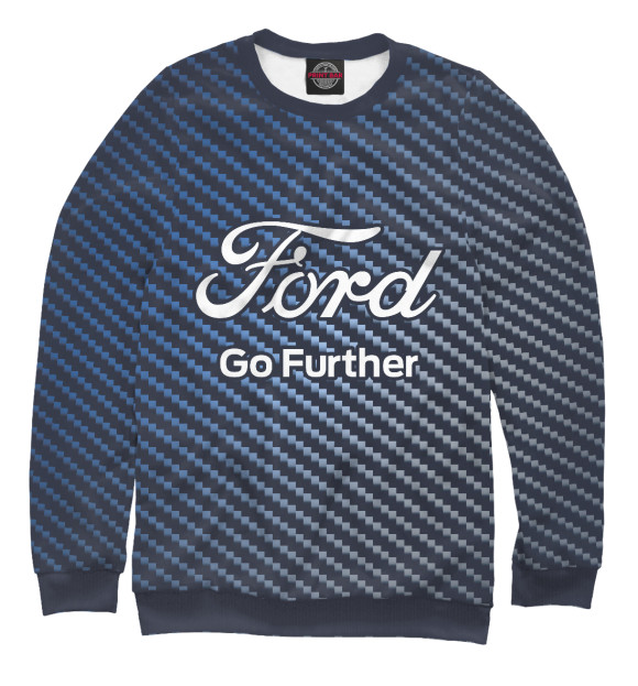 Свитшот для девочек с изображением Ford / Форд цвета Белый