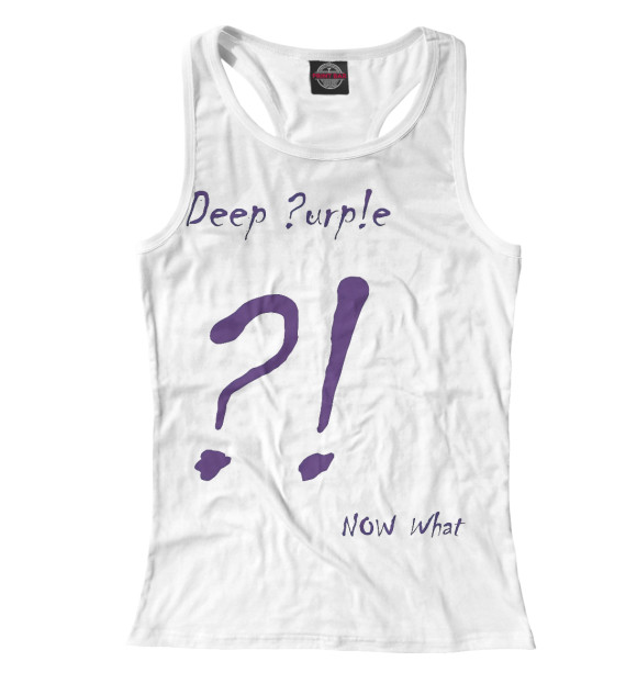 Женская майка-борцовка с изображением Deep Purple цвета Белый