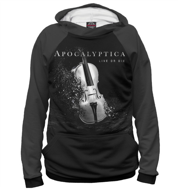 Женское худи с изображением Apocalyptica цвета Белый