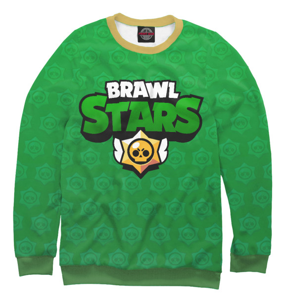 Женский свитшот с изображением Brawl Stars Leon цвета Белый