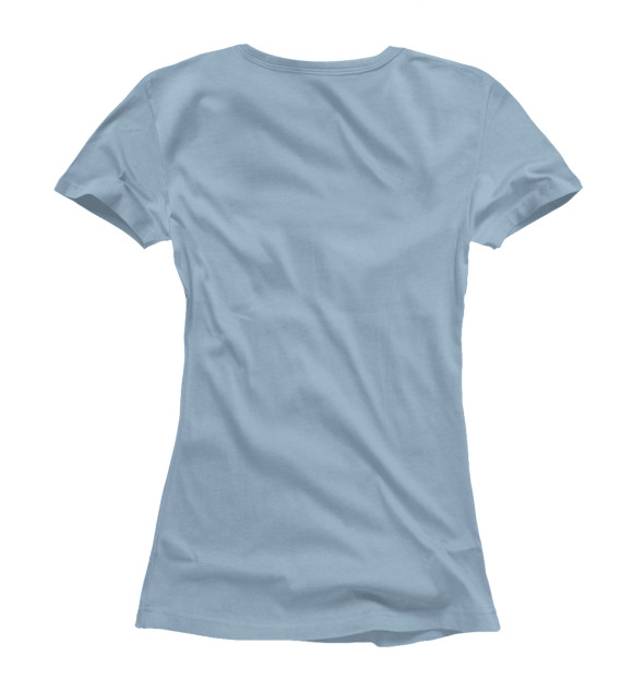 Женская футболка с изображением ЪУЪ с Мимозами цвета Белый