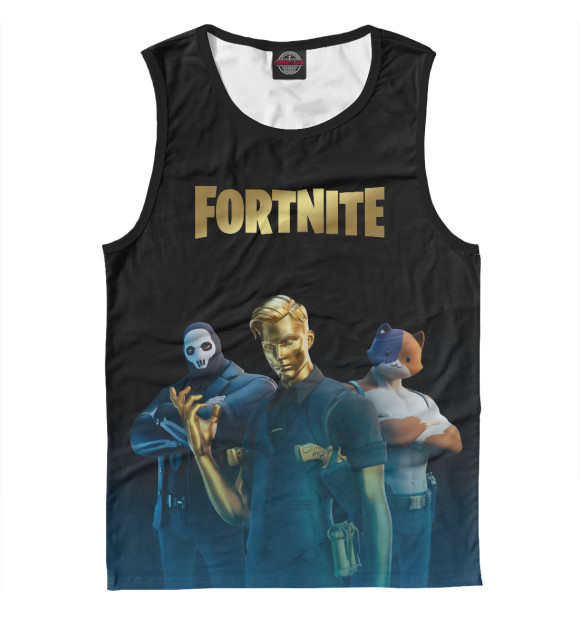 Мужская майка с изображением Fortnite 2 Сезон (Глава 2) цвета Белый