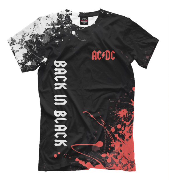 Футболка для мальчиков с изображением AC/DC цвета Белый
