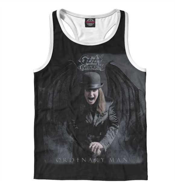 Мужская майка-борцовка с изображением Ozzyosbourne цвета Белый