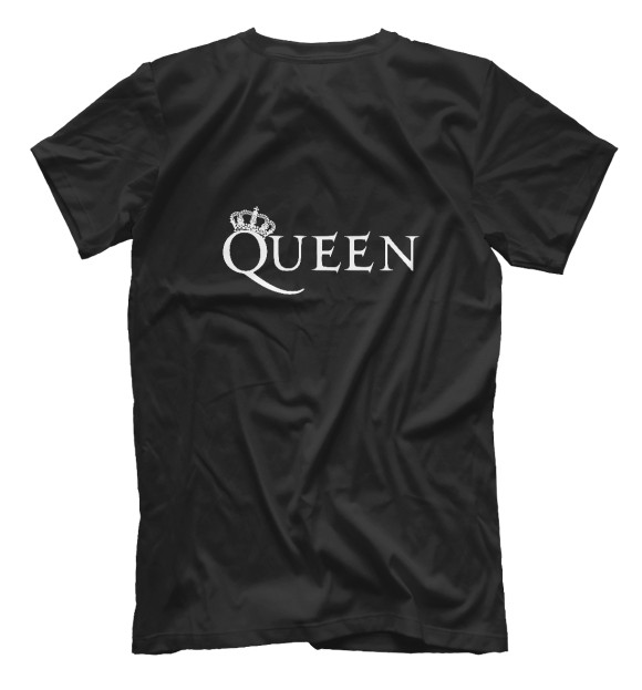Мужская футболка с изображением Queen (двусторонняя) цвета Белый