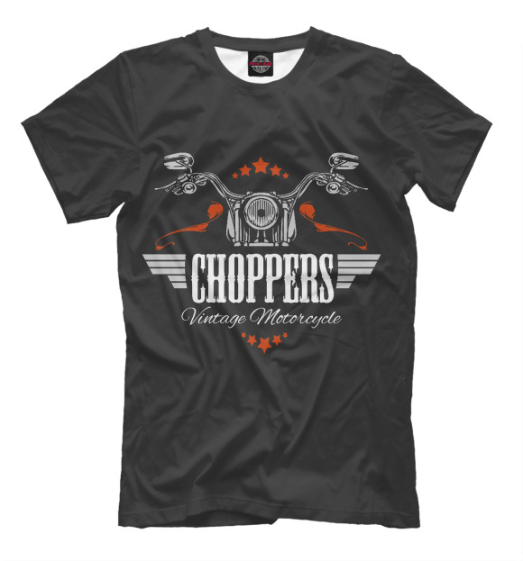 Футболка для мальчиков с изображением Choppers цвета Белый