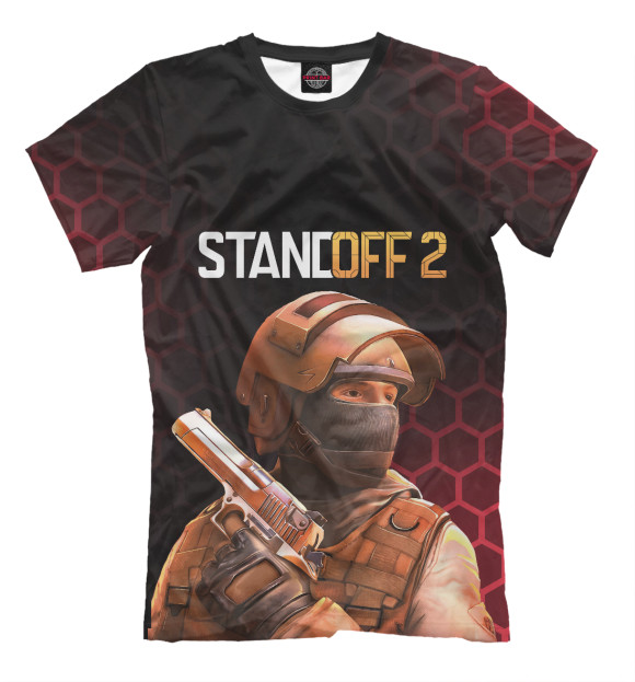Мужская футболка с изображением Standoff 2 - Z9 Project цвета Белый