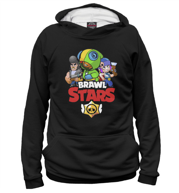 Женское худи с изображением Brawl Stars цвета Белый