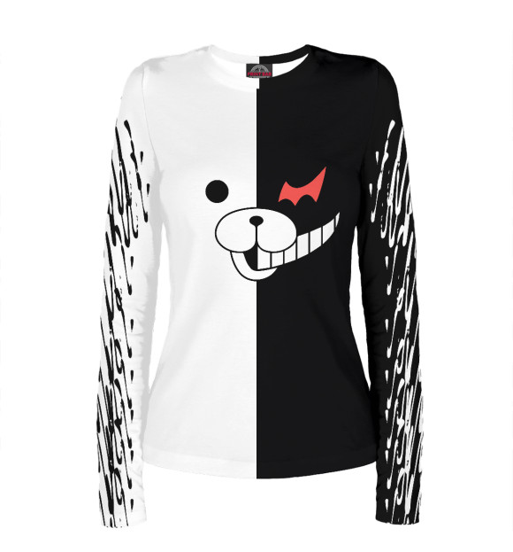 Женский лонгслив с изображением Danganronpa цвета Белый