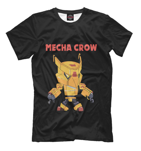 Мужская футболка с изображением Brawl Stars CROW цвета Белый