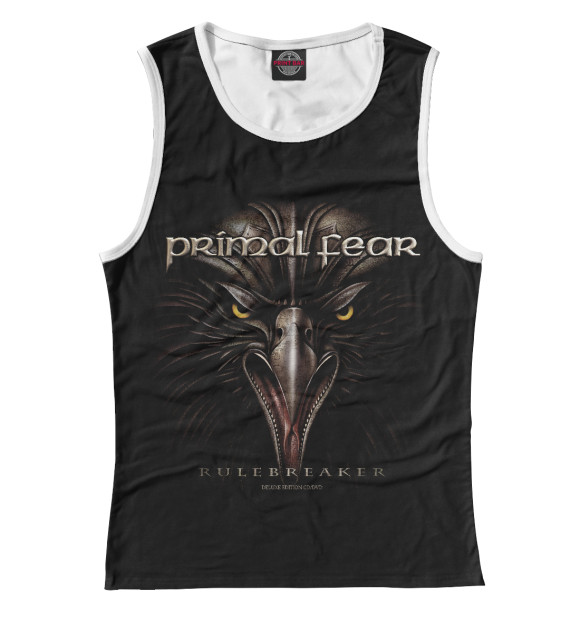Майка для девочки с изображением Primalfear цвета Белый