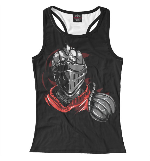 Женская майка-борцовка с притом Dark Souls цвета Белый Женская майка-борцовка с изображением Dark Souls цвета Белый