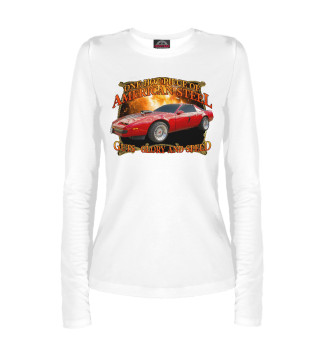 Ретро маслкар Firebird на белом фоне