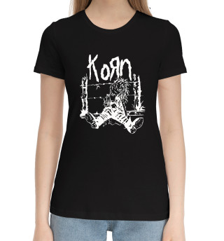 Хлопковая футболка для девочек Korn