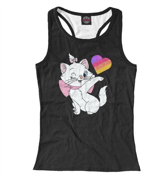 Женская майка-борцовка с изображением Like цвета Белый